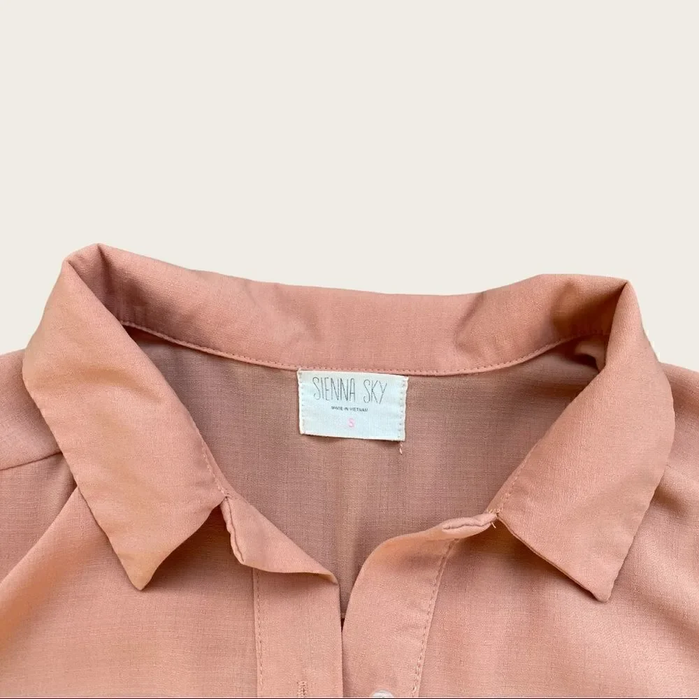 SIENNA Sky Blush Pink Shirt Dress